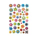 Bright Flower Puffy Stickers