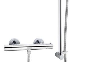 Bristan ZI SHXSMCTFF C Zing Cool Touch Bar Shower with Single Mode Kit & Fast Fit Connections, Silver