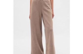 Brown Vintage Soft Baggy Wide Leg Joggers