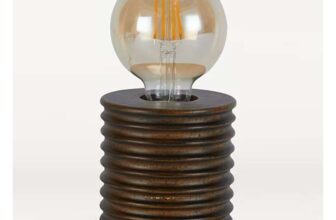 Brown Wooden Bulb Lamp – Free C&C