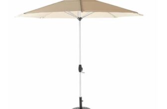 Brushed Aluminium Parasol 2.5m