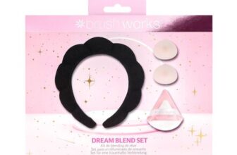 Brushworks Dream Blend Set Black: Headband, Foundation Drops, Powder Puffs