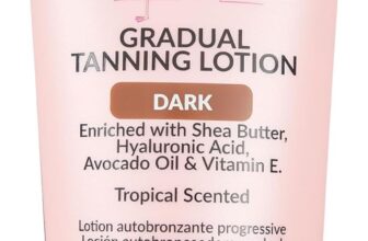Brushworks Gradual Tanning Lotion Dark 150ml – Gradual Tan for a Radiant Sun Kissed Glow, Lightweight, Fast-Absorbing Self Tan with Skincare Ingredients, Tropical Scented, Vegan & Cruelty Free