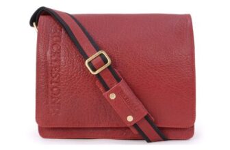 Bucklestone Mens Leather Messenger Bag, Crossbody, 15-Inch Laptop