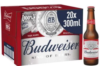 Budweiser Beer, 20 x 300ml Bottles – £11.07 S&S
