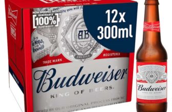 Budweiser Lager Beer 12 X 300ml