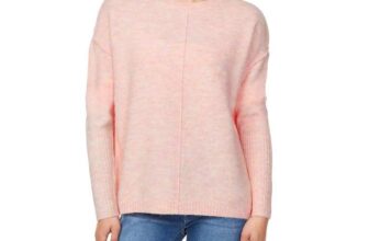 Buffalo Ladies Indi Knit Crew Sweater in Pink (M or XL) or Sorbet Pink XL