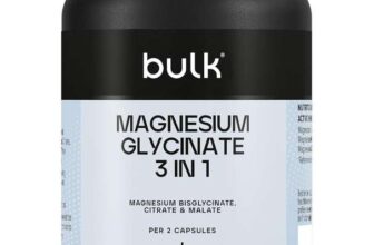 Bulk Magnesium Glycinate 3-in-1 Complex 1800mg High Absorption Triple Strength Magnesium, Vegan 90 Tablets