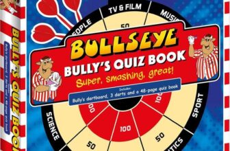 Bullseye: Bullys Quiz Book, Dartboard and Darts, Paperback