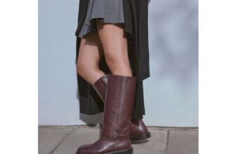 Burgundy Red Leather Forever Comfort Buckle Detail Rider Boots