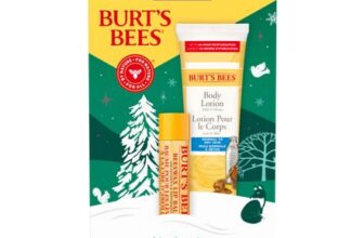 Burts Bees Lip and Body Gift Set: Beeswax Balm, Lotion