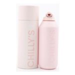 CHILLYS Blush Pink Reusable Series 2 Flip Bottle 500ml