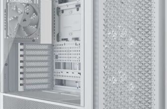 CORSAIR FRAME 5000D RS Modular High Airflow Mid-Tower PC Case 4x Pre-Installed RS Fans, InfiniRail Fan Mounting System, GPU Anti-Sag