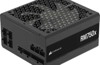 CORSAIR RM750x Fully Modular Low-Noise ATX Power Supply ATX 3.1 Compliant PCIe 5.1 Support Native 12V-2×6 Connector Black