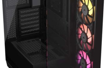 CORSAIR iCUE LINK 3500X RGB Mid-Tower ATX PC Case Panoramic Tempered Glass Reverse Connection Motherboard Compatible 3x CORSAIR iCUE