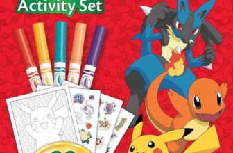 CRAYOLA Pokémon Colour & Activity Kit Includes 32 Colouring Pages, 5 Markers and 3 Sticker Sheets ft. Ash, Pikachu and Friends