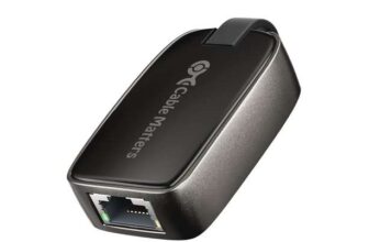 Cable Matters Foldable 1GB Mbps USB-C to Ethernet Adapter, Thunderbolt 4/3, USB4 Compatible. Sold by Cable Matters / FBA