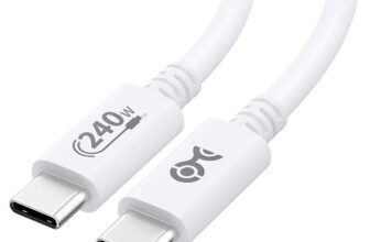 Cable Matters USB-IF Certified 1m 240W USB-C Cable, USB 2.0, No Video Support White Sold by Cable Matters / FBA