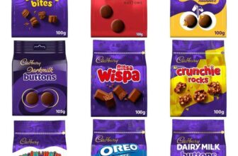 Cadbury Chocolate Pouches 100g – 11 Varieties (e.g Twirl Bites / Buttons / Bournville Buttons / Wispa Bites / Crunchie Rocks) – Nectar Price
