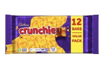 Cadbury Crunchie Chocolate Bar Multipack 12 x 26.1g – S&S £3.42 / £3.06
