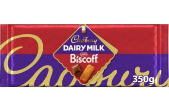 Cadbury Dairy Milk Lotus Biscoff Chocolate Bar 350g (£3.68 S&S)