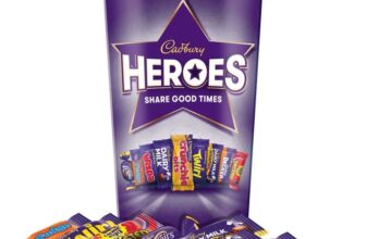 Cadbury Heroes Chocolate Carton, Assorted Miniature Chocolate, 290g – £4.27 / £3.82 S&S