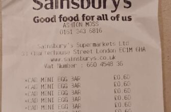 Cadbury Mini Eggs 110g Chocolate Bar 60p Sainsburys Garage Ashton Moss, Ashton-Under-Lyne