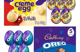 Cadbury Oreo Egg & White Creme Egg Filled Egg 5 Pack (Bundle of 2)