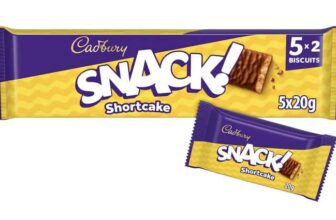 Cadbury Snack Milk Chocolate Shortcake 5 x 20g – Clubcard Price