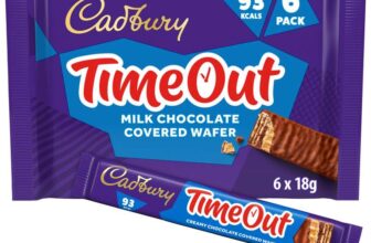 Cadbury Timeout 6-pack Milk Chocolate Wafer Biscuit Bars Multipack (6x 18g bars) 108g