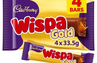 Cadbury Wispa Gold Chocolate, 4 x 38.3g (£1.50 S&S)