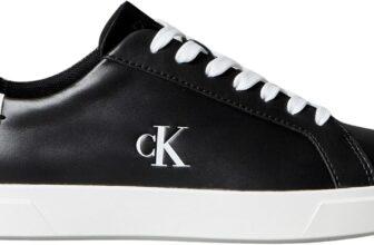 Calvin Klein Womens Low Pro Leather Cupsole Trainers