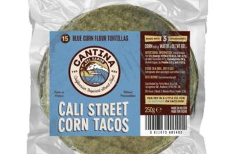 Cantina Del Sabor Cali Street Tacos Blue Corn Tortillas: Authentic Mexican Flavour, 15 Soft Tacos Ready to Serve, 250g