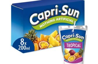 Capri-Sun Tropical Kids Juice Drink (8 x 200ml) Made with Real Fruit Juice – No Artificial Ingredients £1.80 s&s