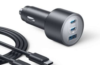 Car Charger, Anker 167.5W Max 3-Port Car Charger Adapter, USB-C to C Cable Included. Sold by AnkerDirect UK FBA
