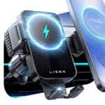 Car Phone Holder Wireless Charger No Shake 15W Wireless Charger, sold by B King / FBA – Discount at checkout