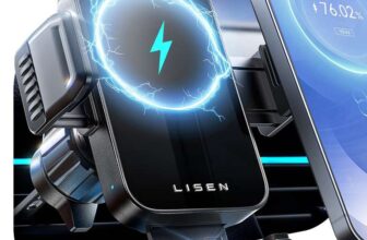 Car Phone Holder Wireless Charger No Shake 15W Wireless Charger, sold by B King / FBA – Discount at checkout