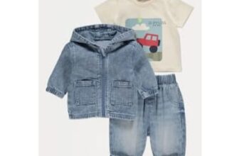 Car T-Shirt Denim Jacket and Jeans
