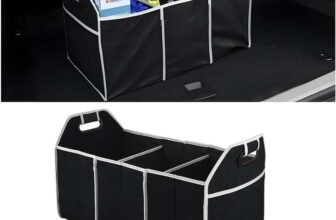 Car Trunk Folding Storage Organizer with 3 Compartments, (54cm/32.5cmx22cm), Discount at checkout. Sold & shipped by Haul Global