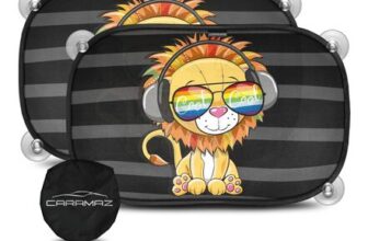 Car Window Shades for Baby, UV Protection, Lion Design, 2-Pack