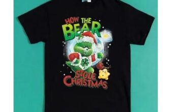 Care Bears How the Bear Stole Christmas Black T-Shirt