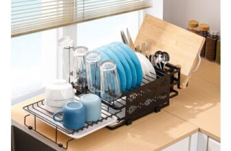 CareLoom 2-Tier Extendable Dish Drainer with Drip Tray