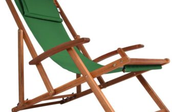 Casaria Green Deck Chair ( Acacia Hard Wood / Upto 160KG )