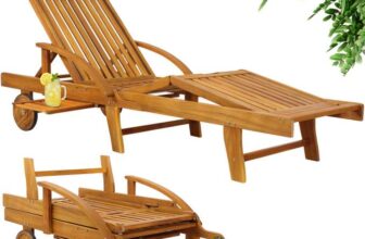 Casaria Sun Lounger Tami Sun Sun Lounger with extendable tray ( Acacia Hardwood ) – £86.95 / Twin Pack £169.95