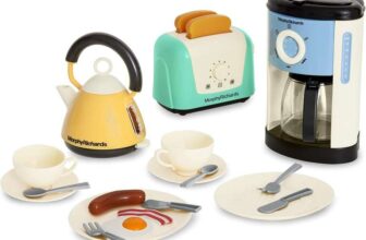 Casdon Morphy Richards Toys. Complete Kitchen Set. Toy Appliance Playset for Kids with Toaster, Coffee Maker, Kettle, Play Food and More