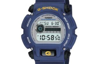Casio G-Shock Mens Quartz Digital Blue Watch 200m 45mm DW-9052-2