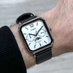 Casio Moon Phase Stainless Steel Leather Strap White Dial Quartz Mens Watch MTP-M305L-7A, w/code