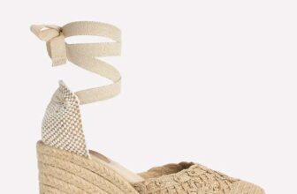 Cassie high wedge espadrille Natural w/Code