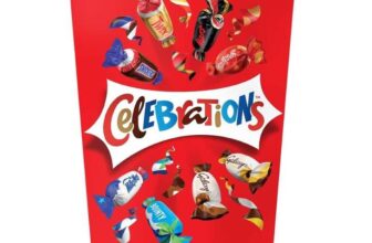 Celebrations Milk Chocolate Mini Box of Chocolates & Biscuit Bars 69g