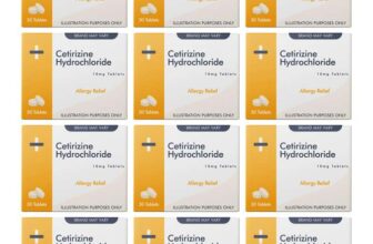 Cetirizine Hayfever and Allergy Tablets 12 Months Supply 30 Tablets x 12 sold FB PillPharm